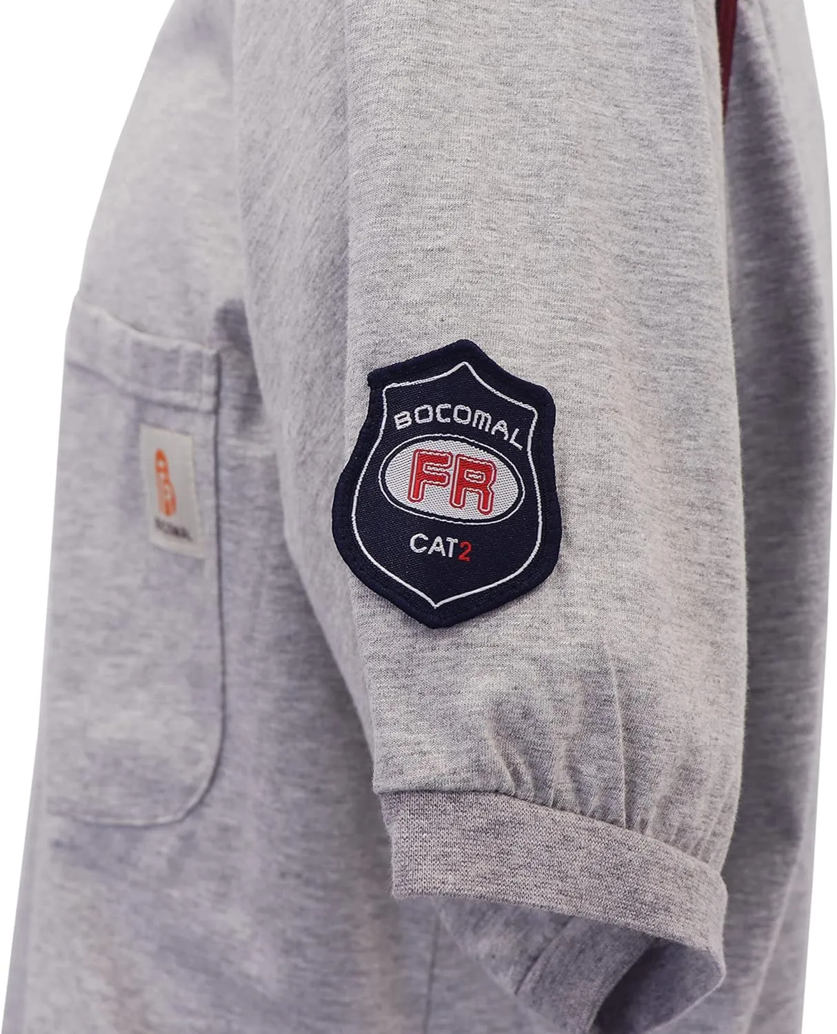 BOCOMAL FR Shirts 5.5oz Light Weight Henley and Short Sleeve Flame Resistant/Fire Retardant Clothing Shirt