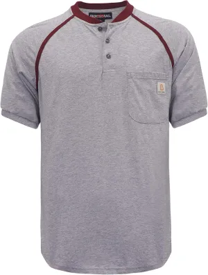 BOCOMAL FR Shirts 5.5oz Light Weight Henley and Short Sleeve Flame Resistant/Fire Retardant Clothing Shirt