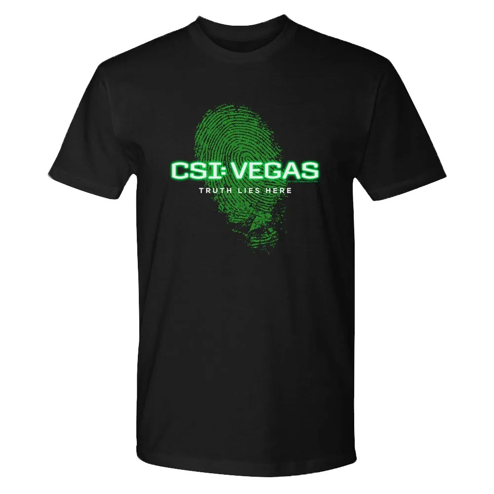 CSI: Vegas Truth Lies Here  Adult Short Sleeve T-Shirt