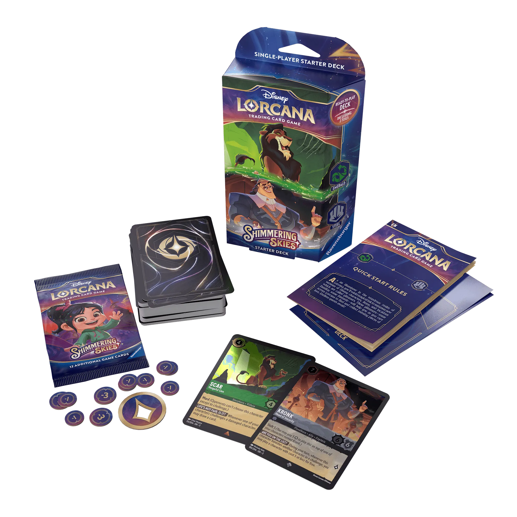 Disney - Lorcana TCG - Shimmering Skies - Starter Deck Bundle