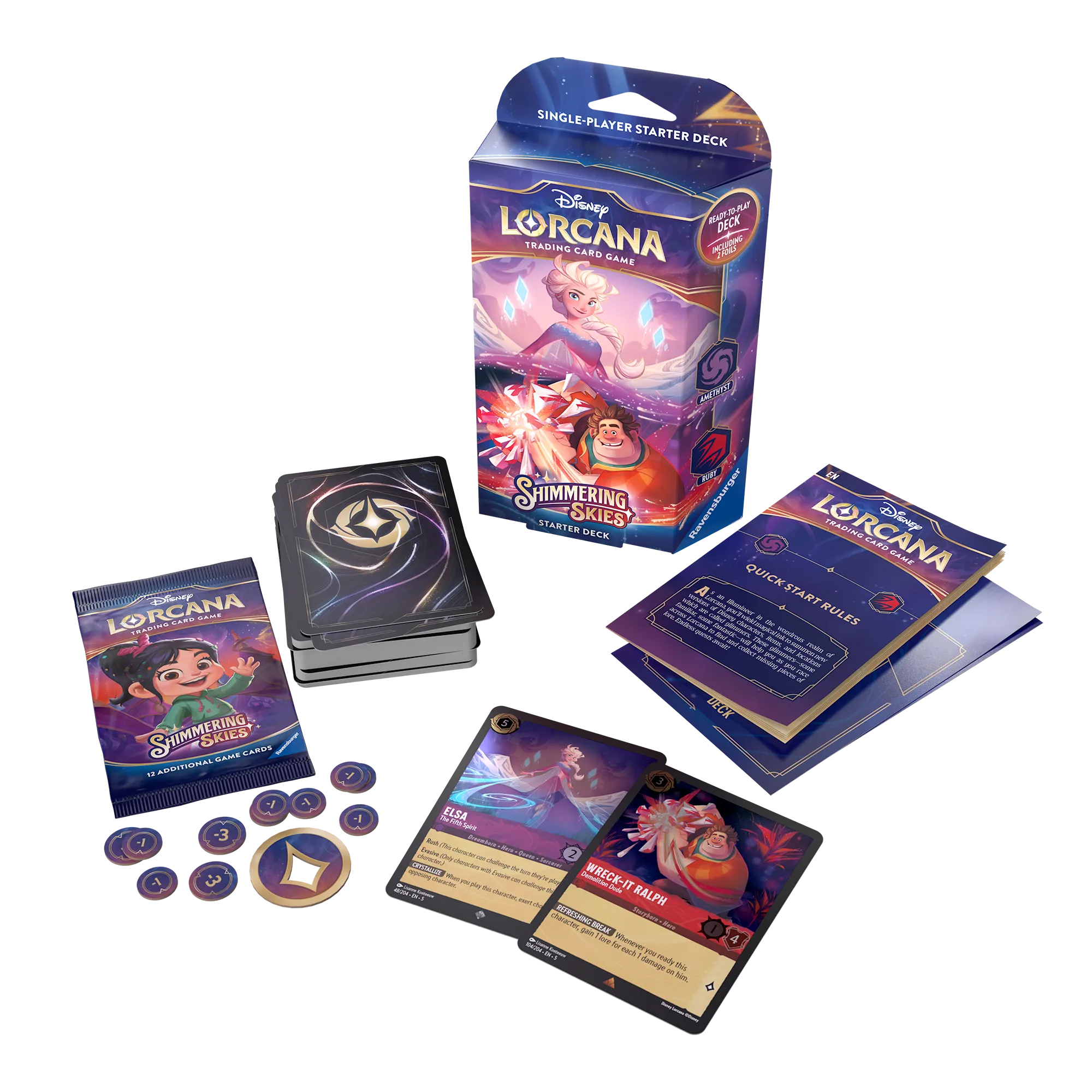 Disney - Lorcana TCG - Shimmering Skies - Starter Deck Bundle