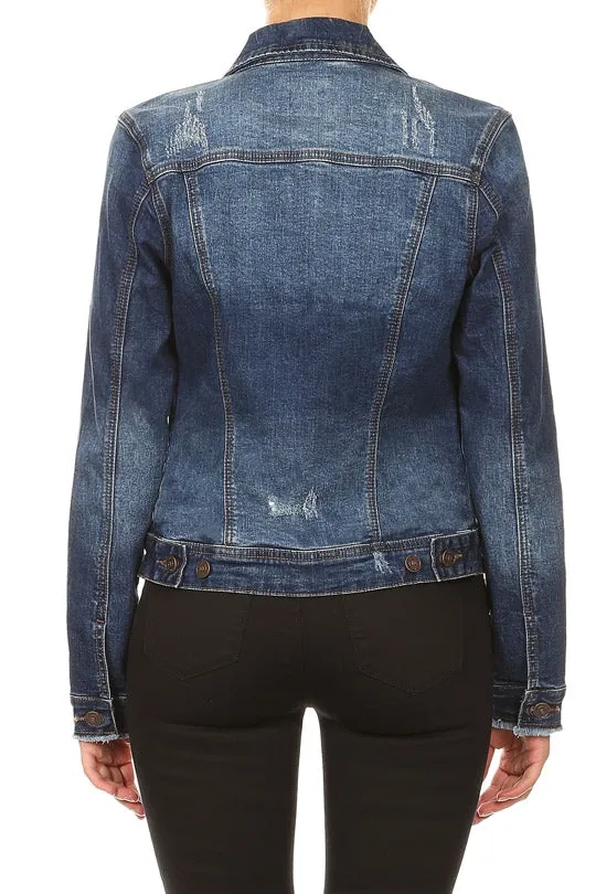 Distressed Denim Jacket