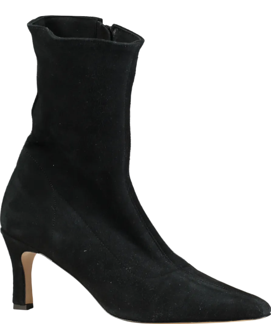 Flattered Carolina Black Suede Ankle Boots UK 7 EU 40 👠