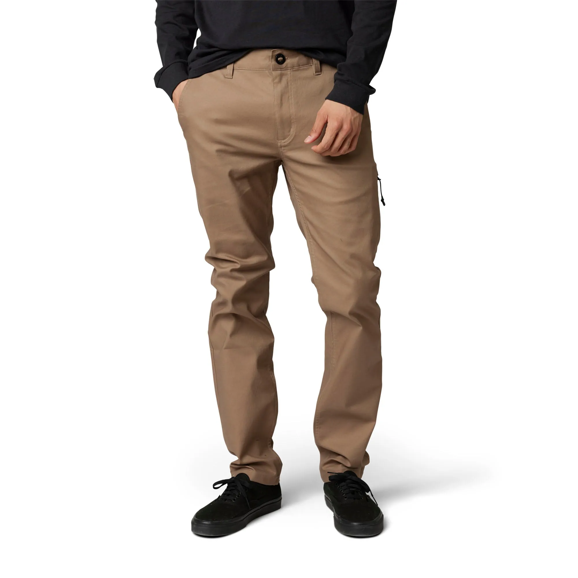 Fox Racing  Mens Chai Essex Stretch Slim Pants Classic Chino Casual Soft