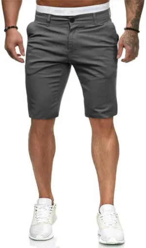HUNGSON Men's Casual Shorts Lightweight Golf Shorts with 4 Pockets Stretch Quick Dry Comfy Work Shorts