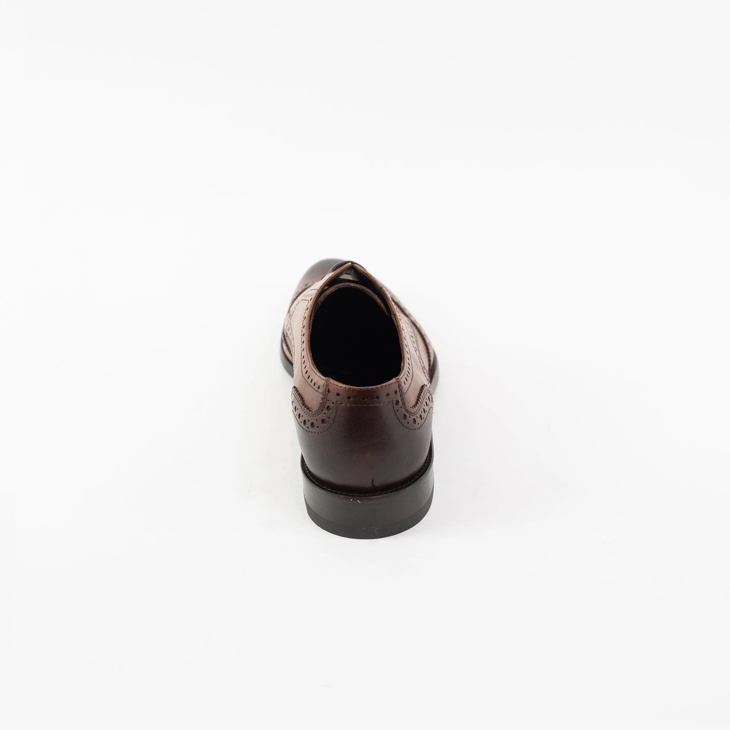 Men's Cognac Wingtip Oxford Shoes