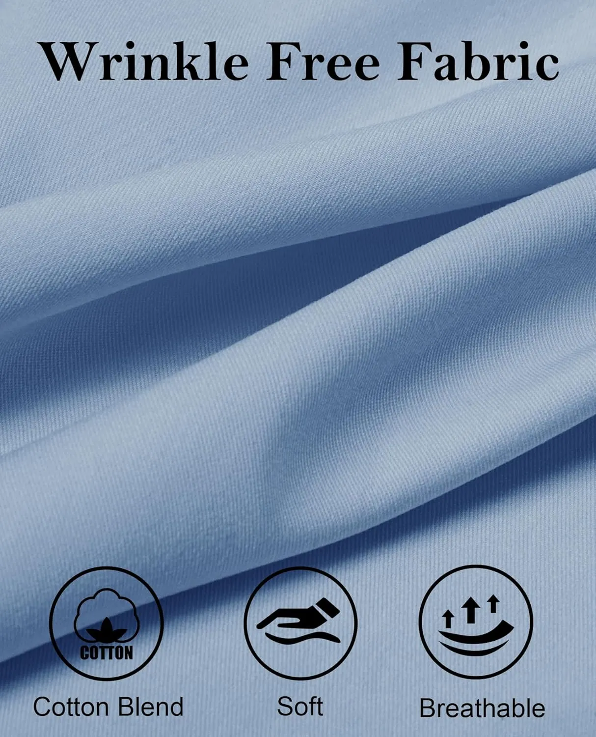 siliteelon Button Down Dress Shirts for Women Long Sleeve Wrinkle Free Shirts Solid Work Business Formal Button Up Shirt