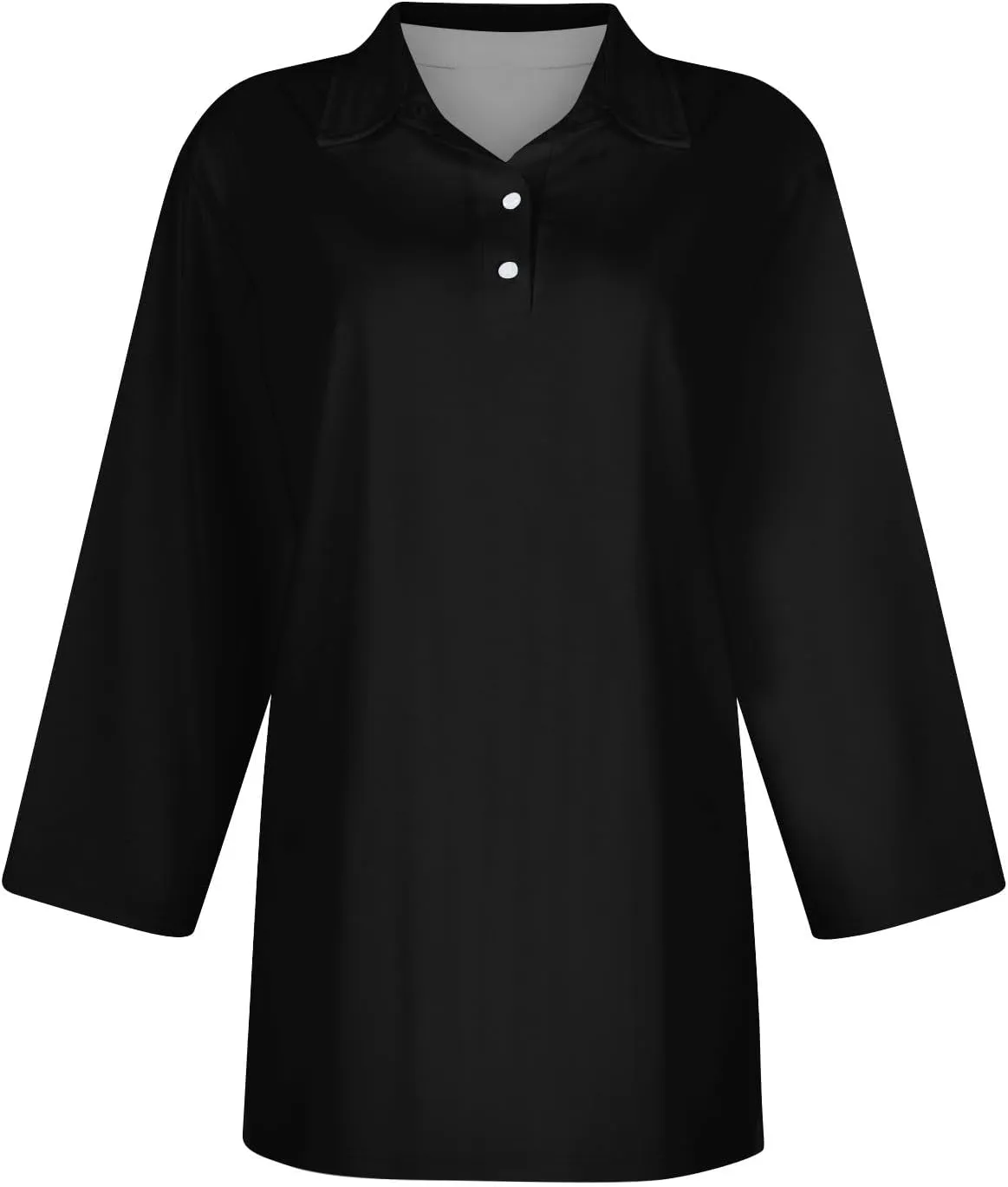 slqdgmryz Polo Shirts for Women 3/4 Sleeve Collared Work Business Casual Tops Funny Golf Button Three Quarter Length Blouses