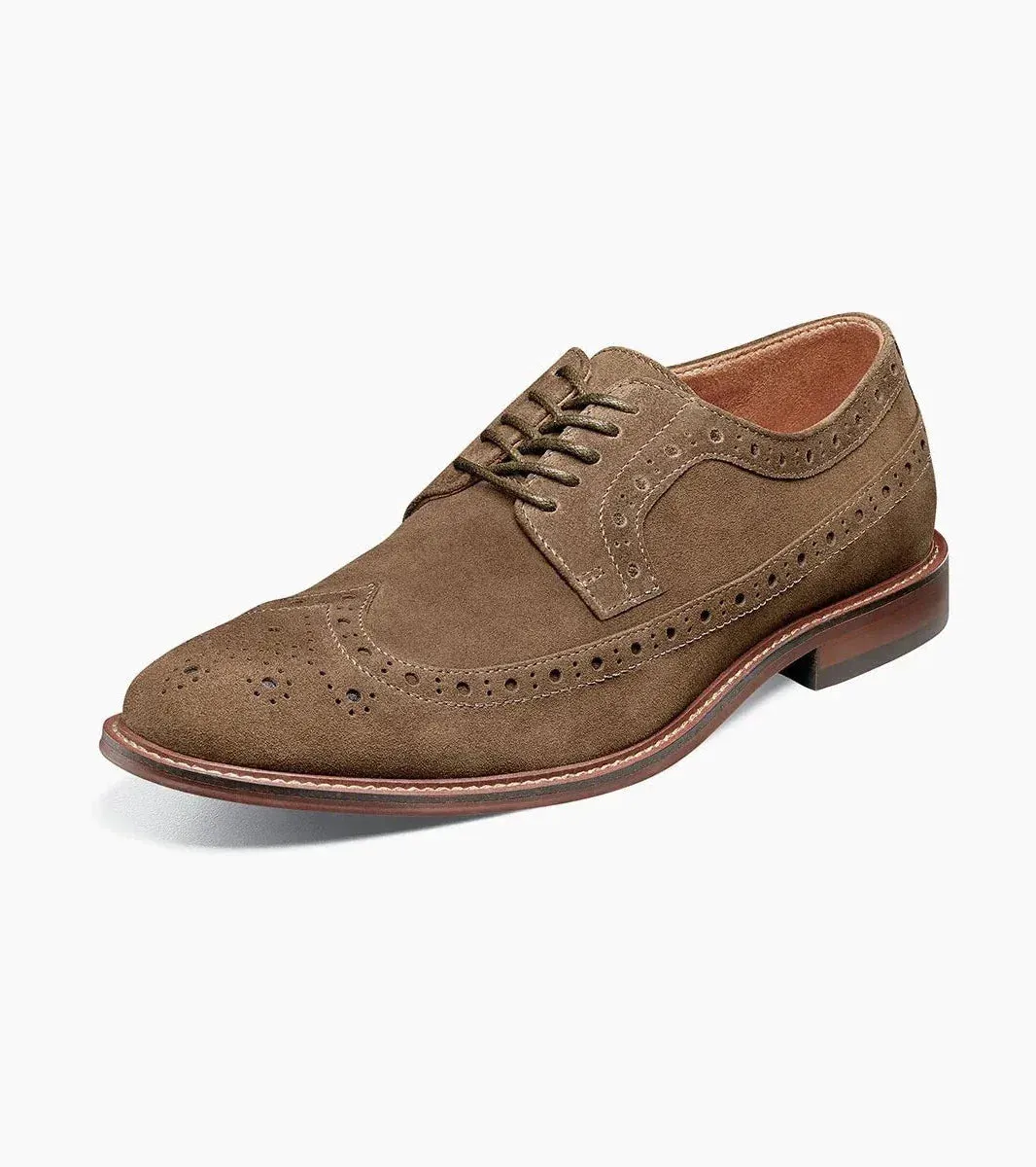 Stacy Adams Blue Men's Wingtip Oxford Lace-Up Casual suede Leather Shoes