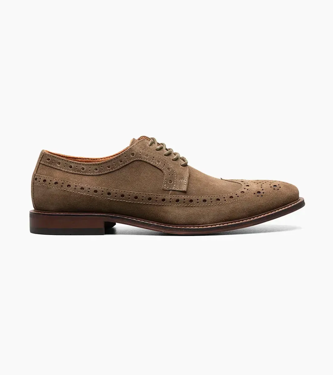 Stacy Adams Blue Men's Wingtip Oxford Lace-Up Casual suede Leather Shoes