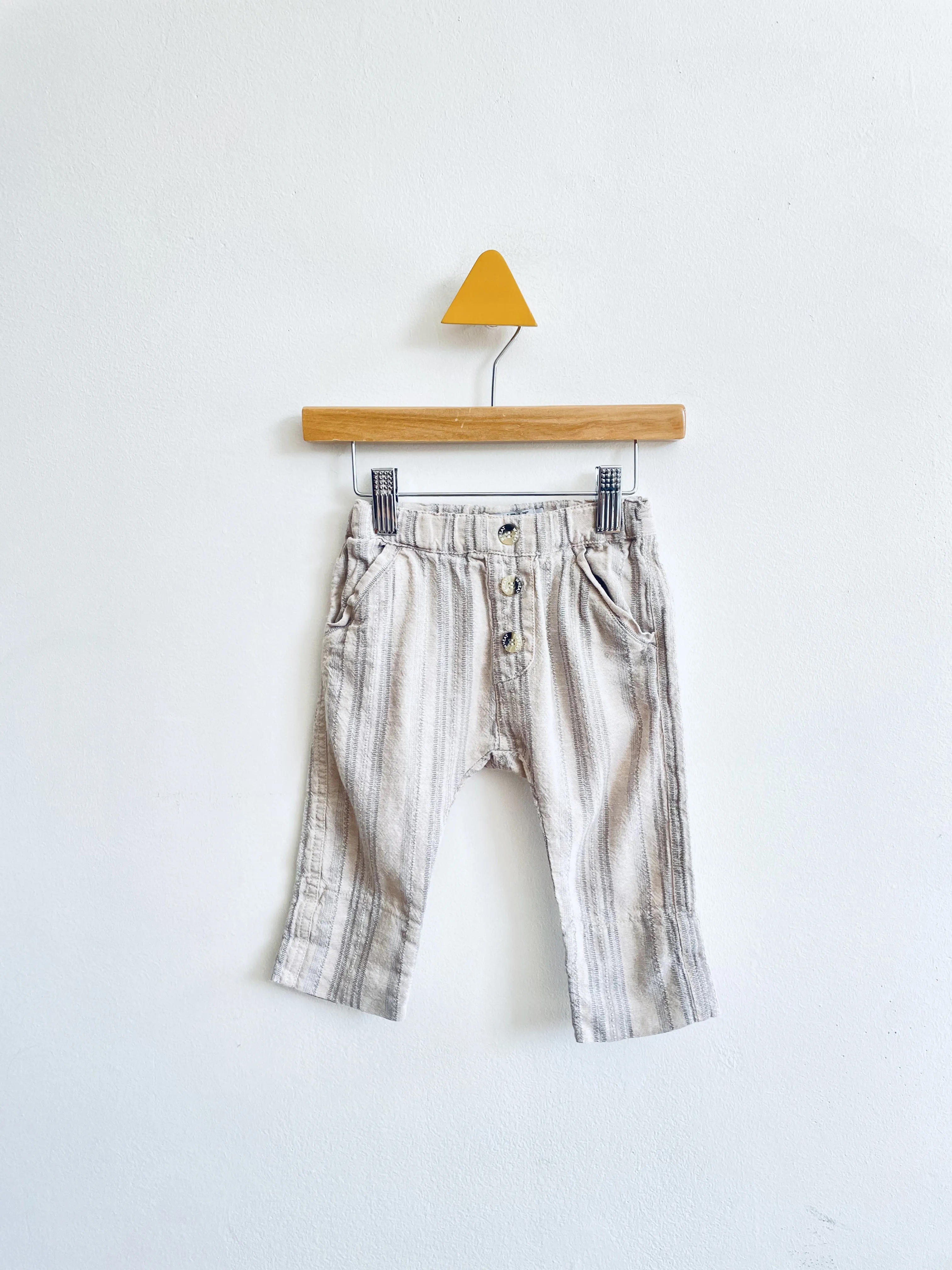 Striped Linen Pants // 6M