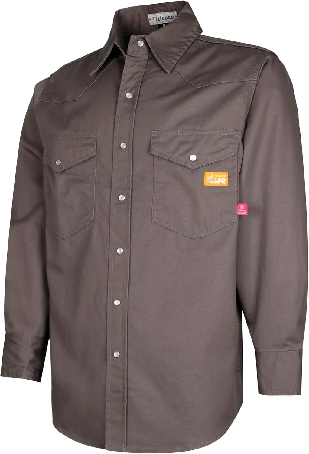 Titicaca FR Shirts Flame Resistant Men's Cotton 6.5oz Lightweight Uniform Welding Shirt